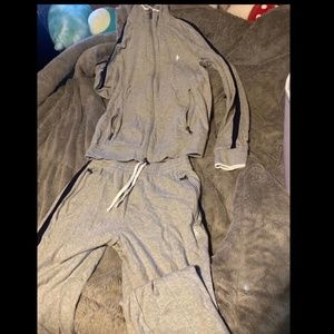 Polo zip up track suit